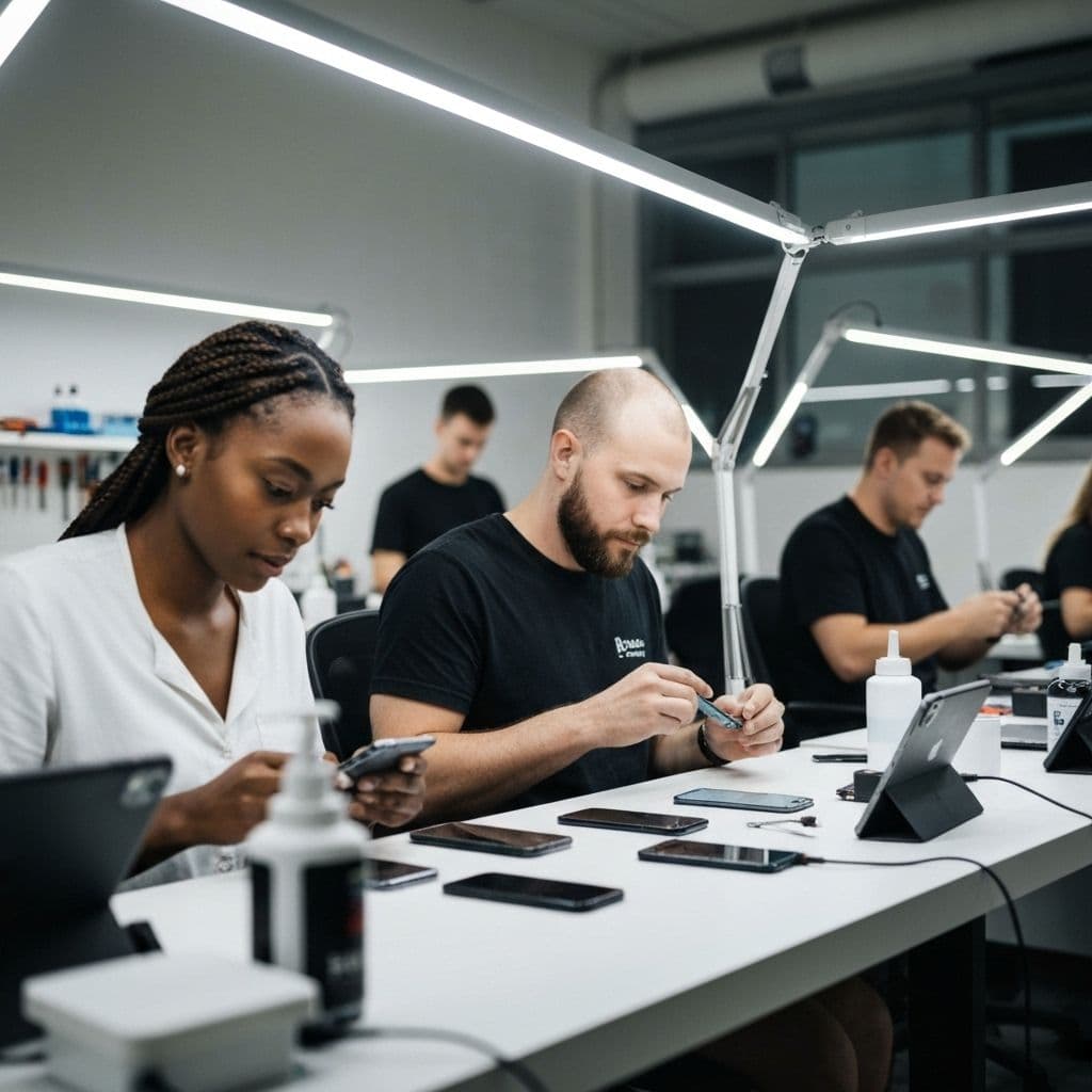 Phone repair workshop
